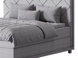 Casa Padrino luxury double bed natural 3D Model
