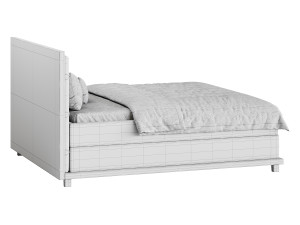 Casa Padrino luxury double bed natural 3D Model