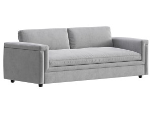 CEVA LIGHT BLUE PERFORMANCE VELVET SLEEPER SOFA 3Dモデル