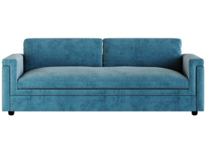 CEVA LIGHT BLUE PERFORMANCE VELVET SLEEPER SOFA 3Dモデル