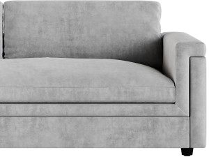 CEVA LIGHT BLUE PERFORMANCE VELVET SLEEPER SOFA 3Dモデル