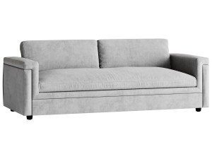 CEVA LIGHT BLUE PERFORMANCE VELVET SLEEPER SOFA 3Dモデル