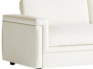 CEVA LIGHT BLUE PERFORMANCE VELVET SLEEPER SOFA 3Dモデル