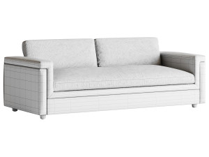 CEVA LIGHT BLUE PERFORMANCE VELVET SLEEPER SOFA 3Dモデル