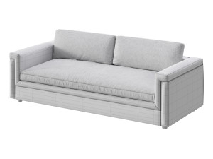 CEVA LIGHT BLUE PERFORMANCE VELVET SLEEPER SOFA 3Dモデル