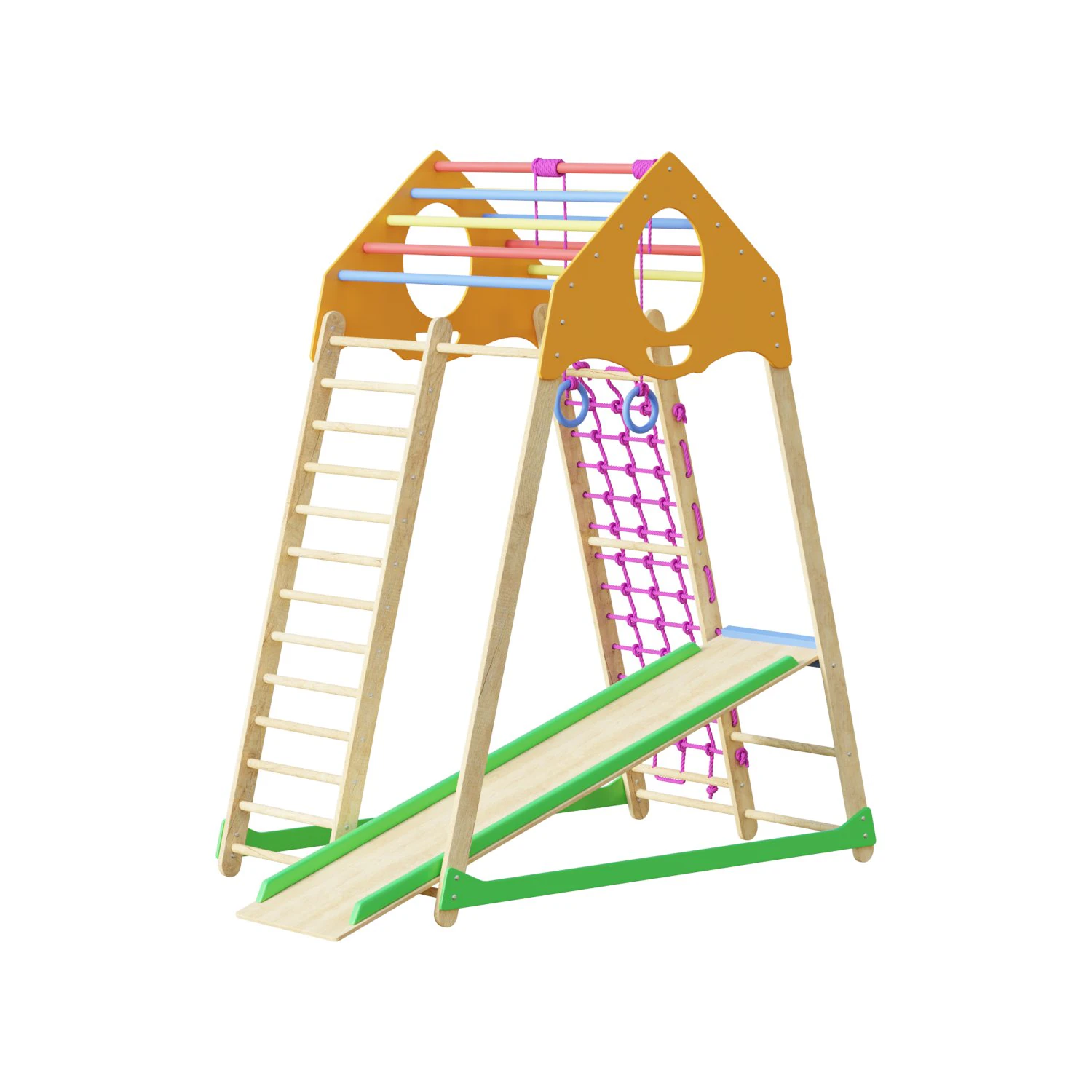Childrens sports bunk BambinoWood 3D Model .c4d .max .obj .3ds .fbx .stl .blend 