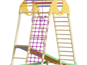 Childrens sports bunk BambinoWood 3D Model