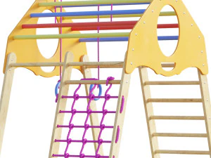 Childrens sports bunk BambinoWood 3D Model