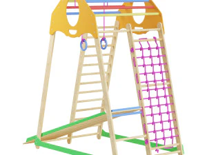 Childrens sports bunk BambinoWood 3D Model