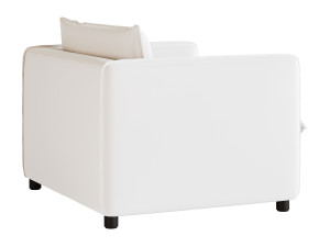 CORROY WHITE PERFORMANCE FABRIC CHAIR AND A HALF 3D Model