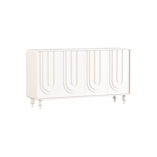 Cream style shoe cabinet 3D Модель .c4d .max .obj .3ds .fbx .stl .blend 