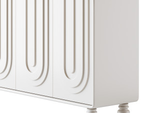 Cream style shoe cabinet 3D Модель