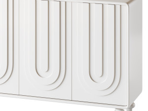 Cream style shoe cabinet 3D Модель