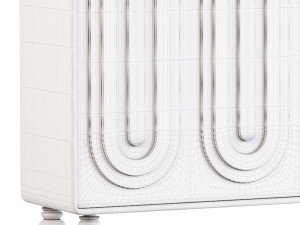 Cream style shoe cabinet 3D Модель