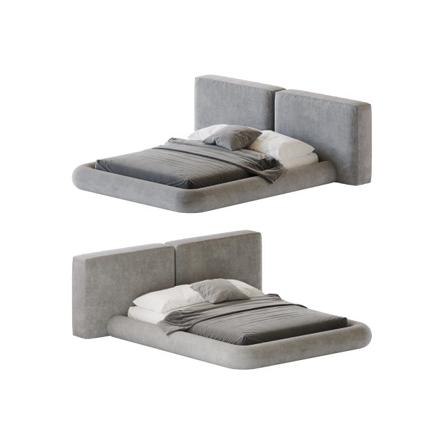 Cullen Suede Fabric Contemporary Minimalist 3D 模型 .c4d .max .obj .3ds .fbx .stl .blend