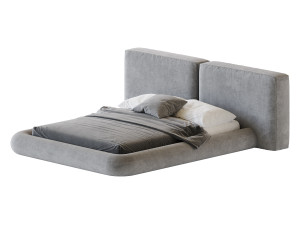 Cullen Suede Fabric Contemporary Minimalist 3D 模型