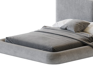 Cullen Suede Fabric Contemporary Minimalist 3D 模型