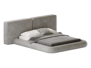 Cullen Suede Fabric Contemporary Minimalist 3D 模型