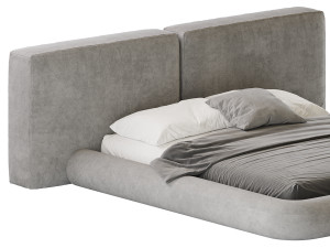 Cullen Suede Fabric Contemporary Minimalist 3D 模型