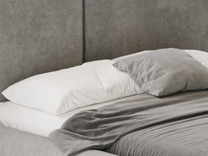 Cullen Suede Fabric Contemporary Minimalist 3D 模型