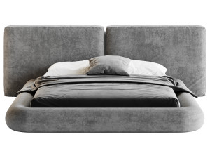 Cullen Suede Fabric Contemporary Minimalist 3D 模型