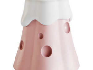 Cute Cheese Side Table 3D Model