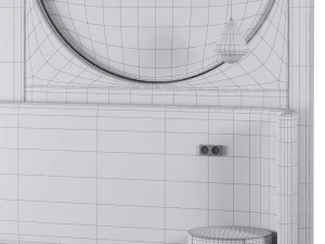 Parete decorativa 01 Modello 3D