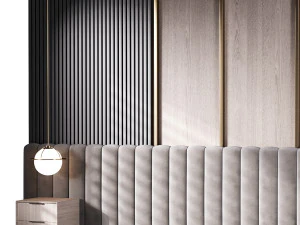 Parete decorativa 02 Modello 3D