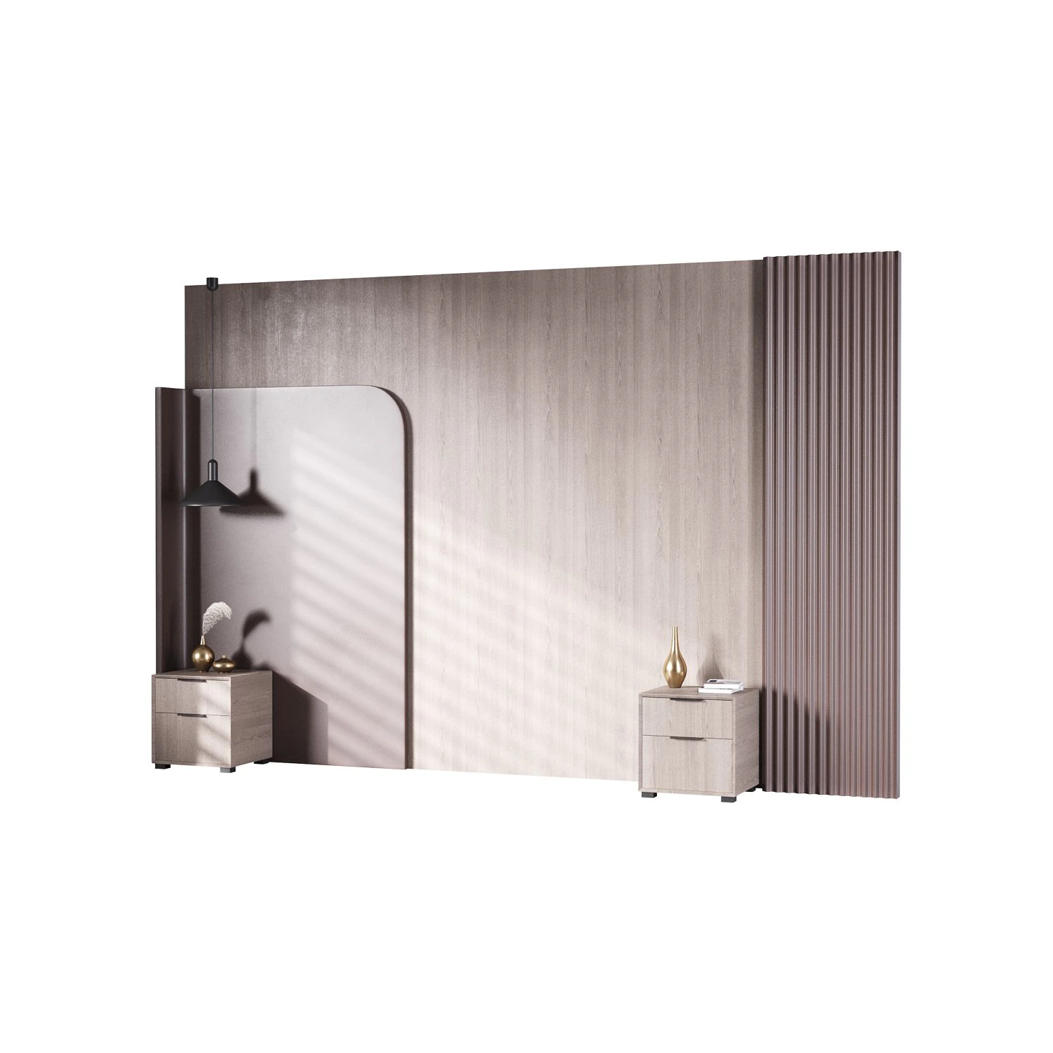 Decorative Wall 03 3D Model .c4d .max .obj .3ds .fbx .stl .blend 