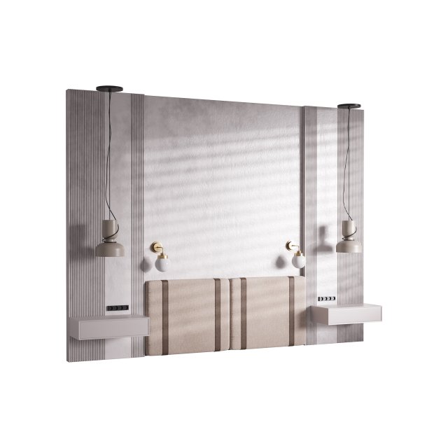 Decorative Wall 28 Model 3D .c4d .max .obj .3ds .fbx .stl .blend