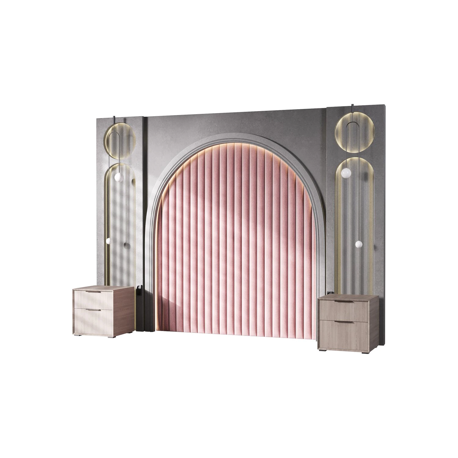 Decorative Wall panel 07 3D Model .c4d .max .obj .3ds .fbx .stl .blend 
