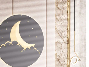 Decorative Wall panel 09 3D Model