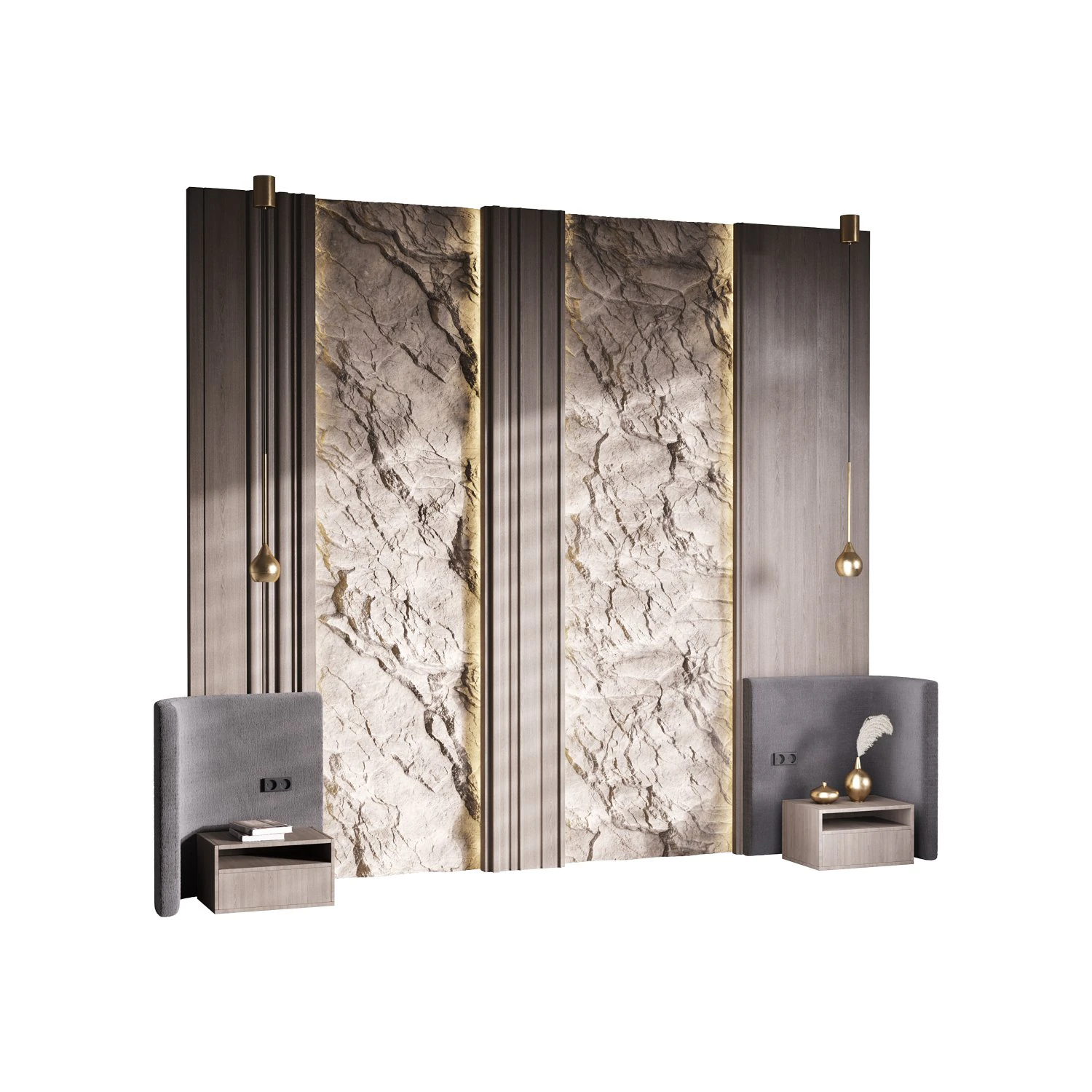 Pannello murale decorativo 10 Modello 3D .c4d .max .obj .3ds .fbx .stl .blend 