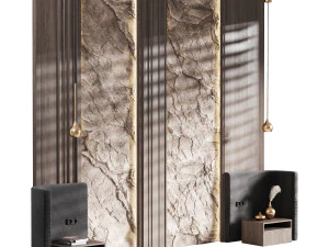 Pannello murale decorativo 10 Modello 3D