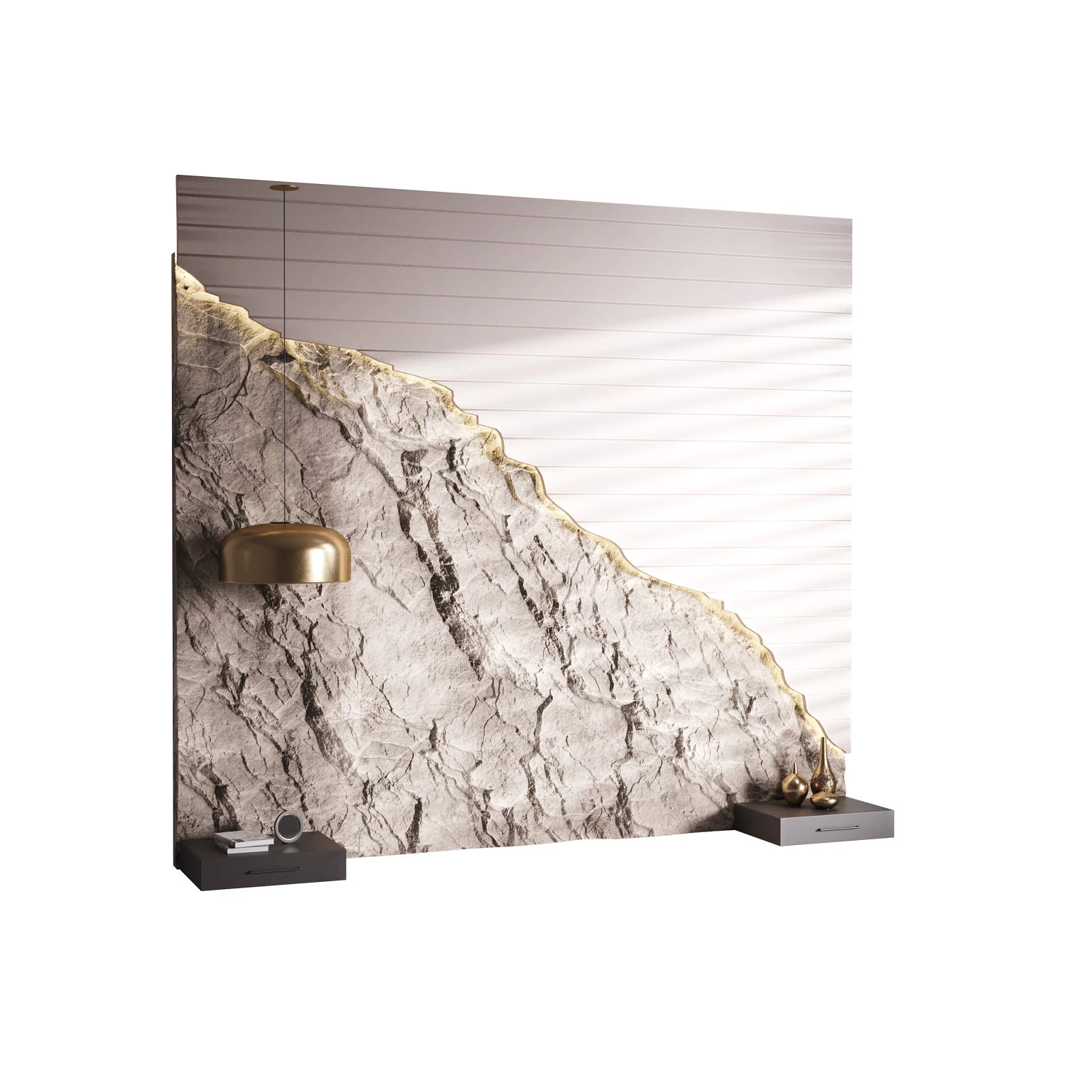 Pannello murale decorativo 12 Modello 3D .c4d .max .obj .3ds .fbx .stl .blend 