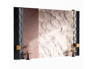 Dekoratives Wandpaneel 15 3D Modell