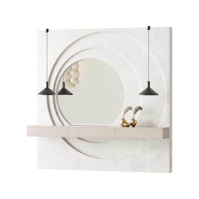 Decorative Wall panel 16 3D Модель .c4d .max .obj .3ds .fbx .stl .blend 