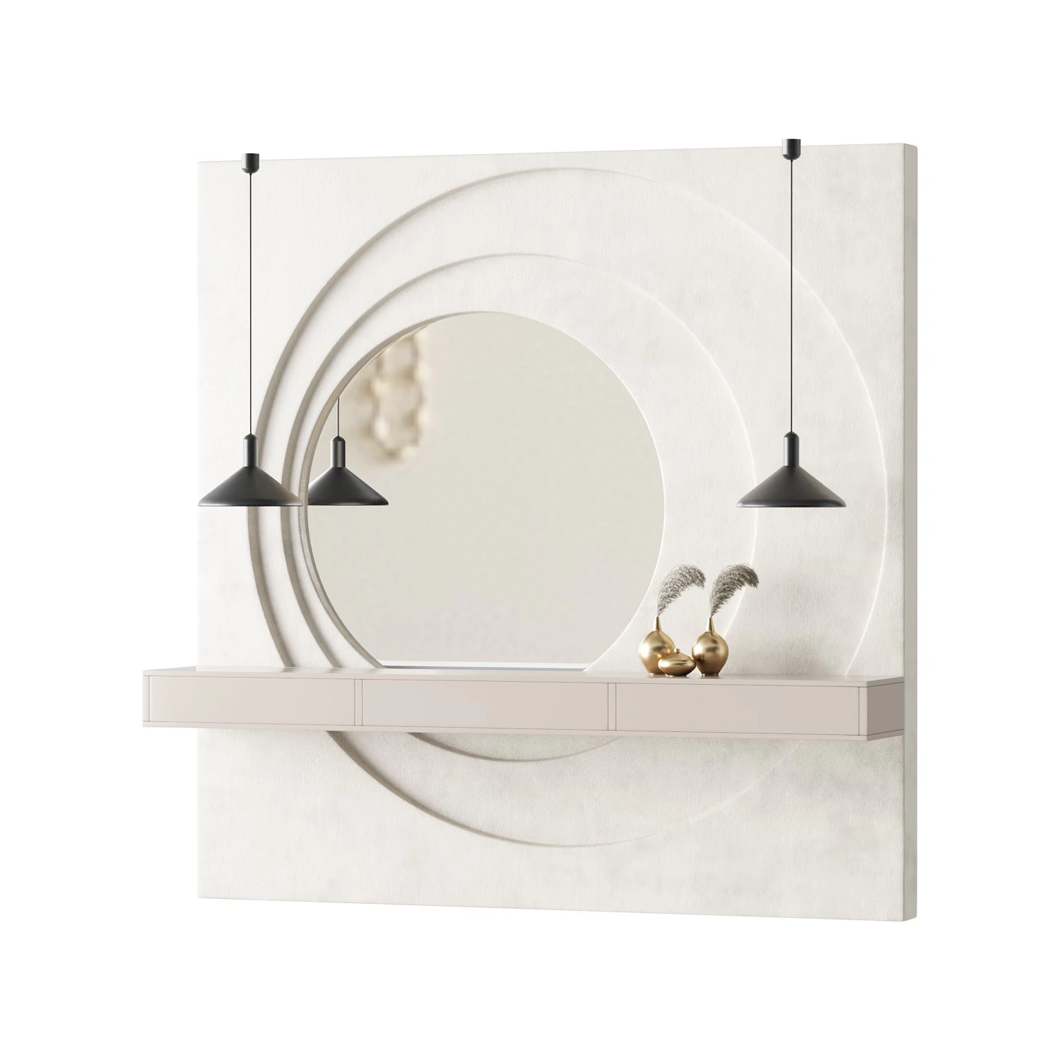 Decorative Wall panel 16 3D Model .c4d .max .obj .3ds .fbx .stl .blend 