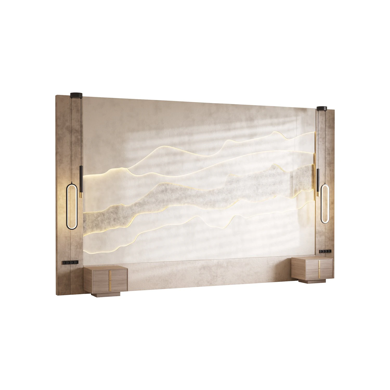 Decorative Wall panel 17 3D Model .c4d .max .obj .3ds .fbx .stl .blend 