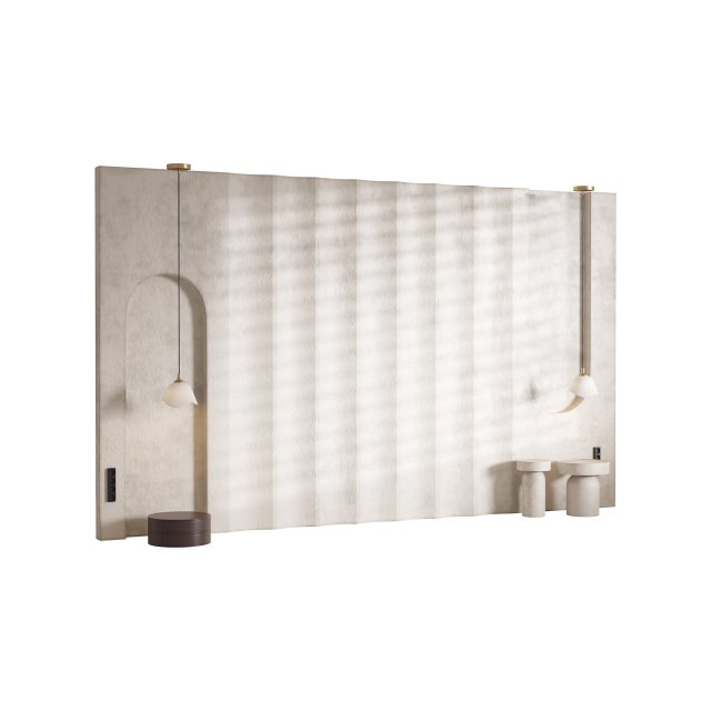 Decorative Wall panel 18 Modelo 3D .c4d .max .obj .3ds .fbx .stl .blend 