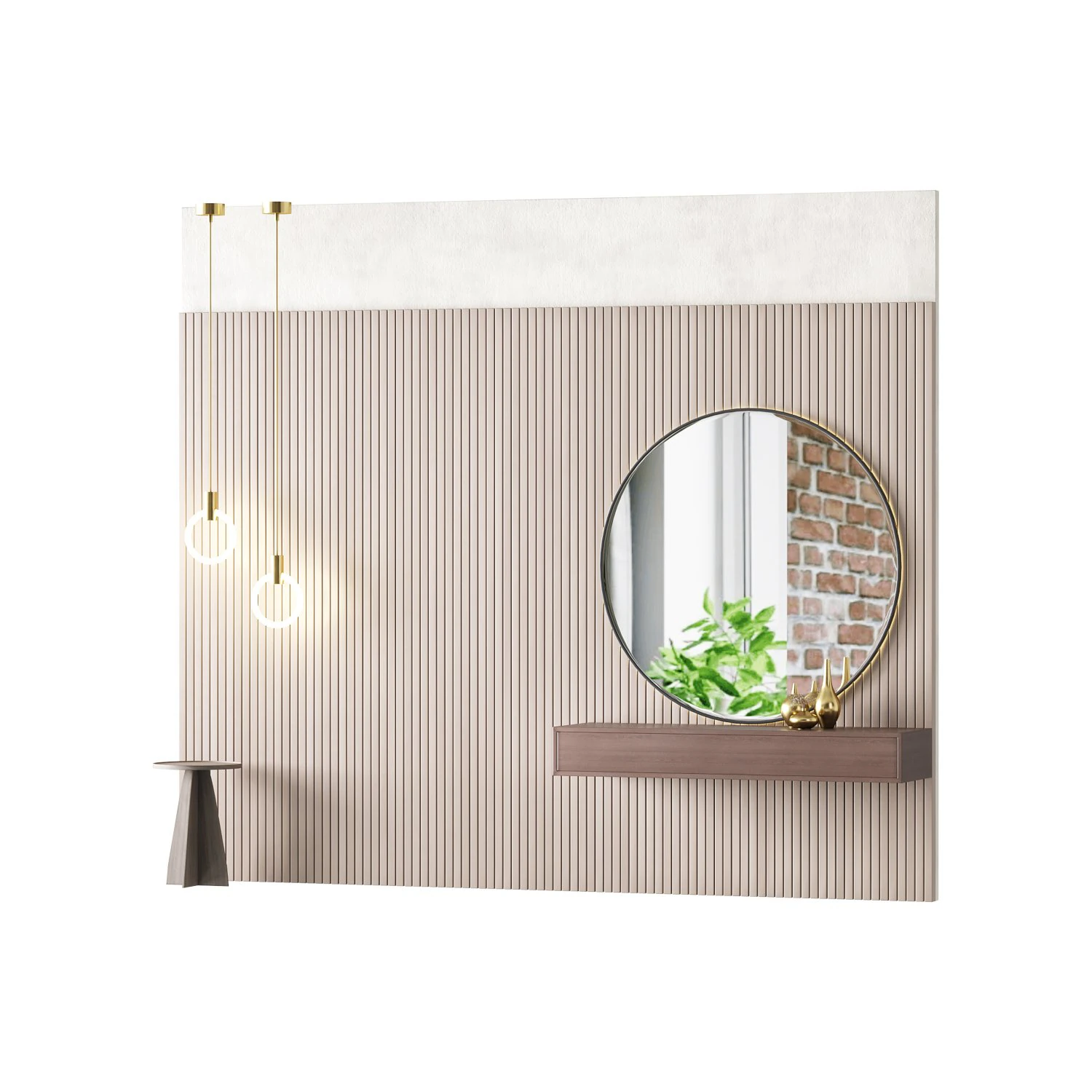Decorative Wall panel 19 3D Model .c4d .max .obj .3ds .fbx .stl .blend 