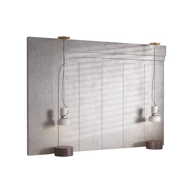Decorative Wall panel 20 Model 3D .c4d .max .obj .3ds .fbx .stl .blend 
