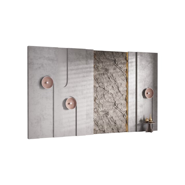 Decorative Wall panel 23 3D मॉडल .c4d .max .obj .3ds .fbx .stl .blend 