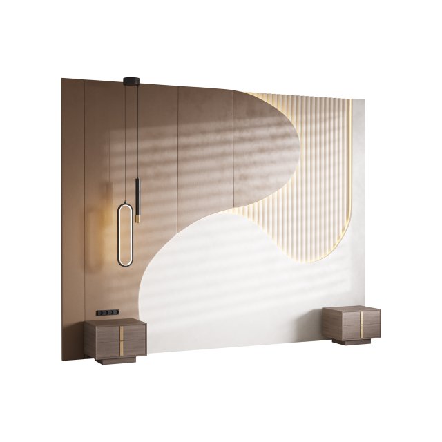 Decorative Wall panel 25 3D 模型 .c4d .max .obj .3ds .fbx .stl .blend 