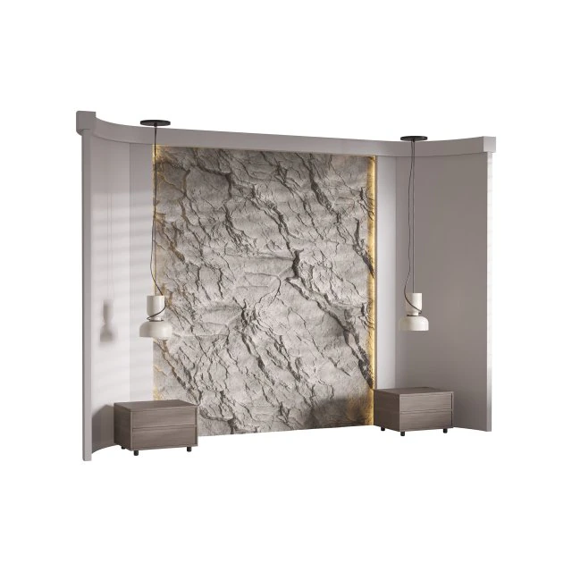 Dekoratives Wandpaneel 26 3D Modell .c4d .max .obj .3ds .fbx .stl .blend