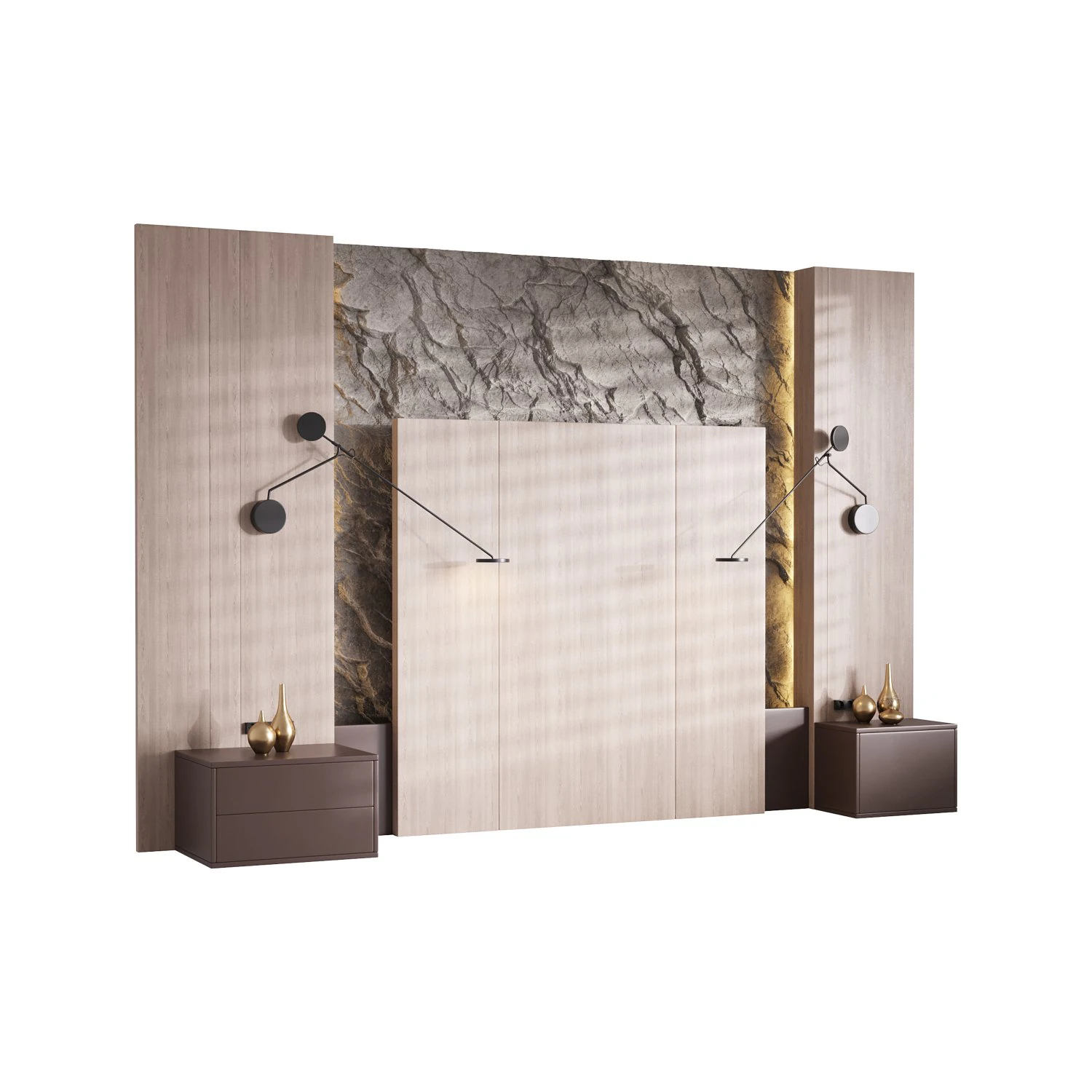Decorative Wall panel 27 3D Model .c4d .max .obj .3ds .fbx .stl .blend 