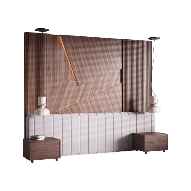 Декоративная настенная панель 31 3D Модель .c4d .max .obj .3ds .fbx .stl .blend