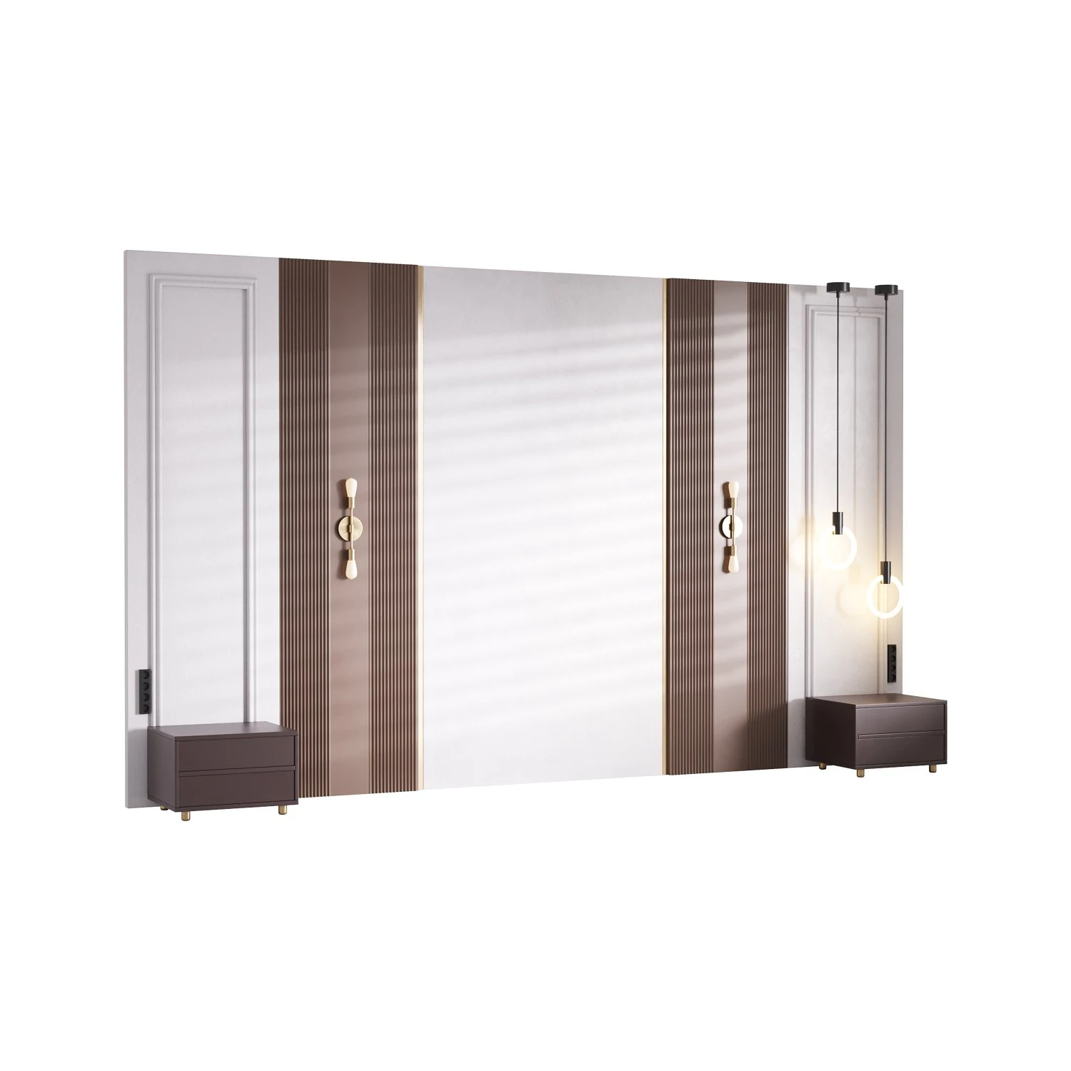 Decorative Wall panel 32 3D Model .c4d .max .obj .3ds .fbx .stl .blend 