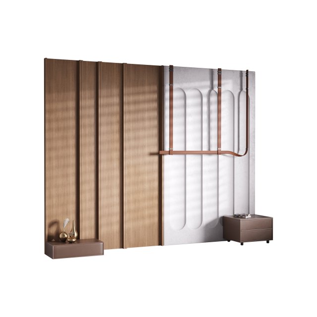 Decorative Wall panel 35 3D Model .c4d .max .obj .3ds .fbx .stl .blend