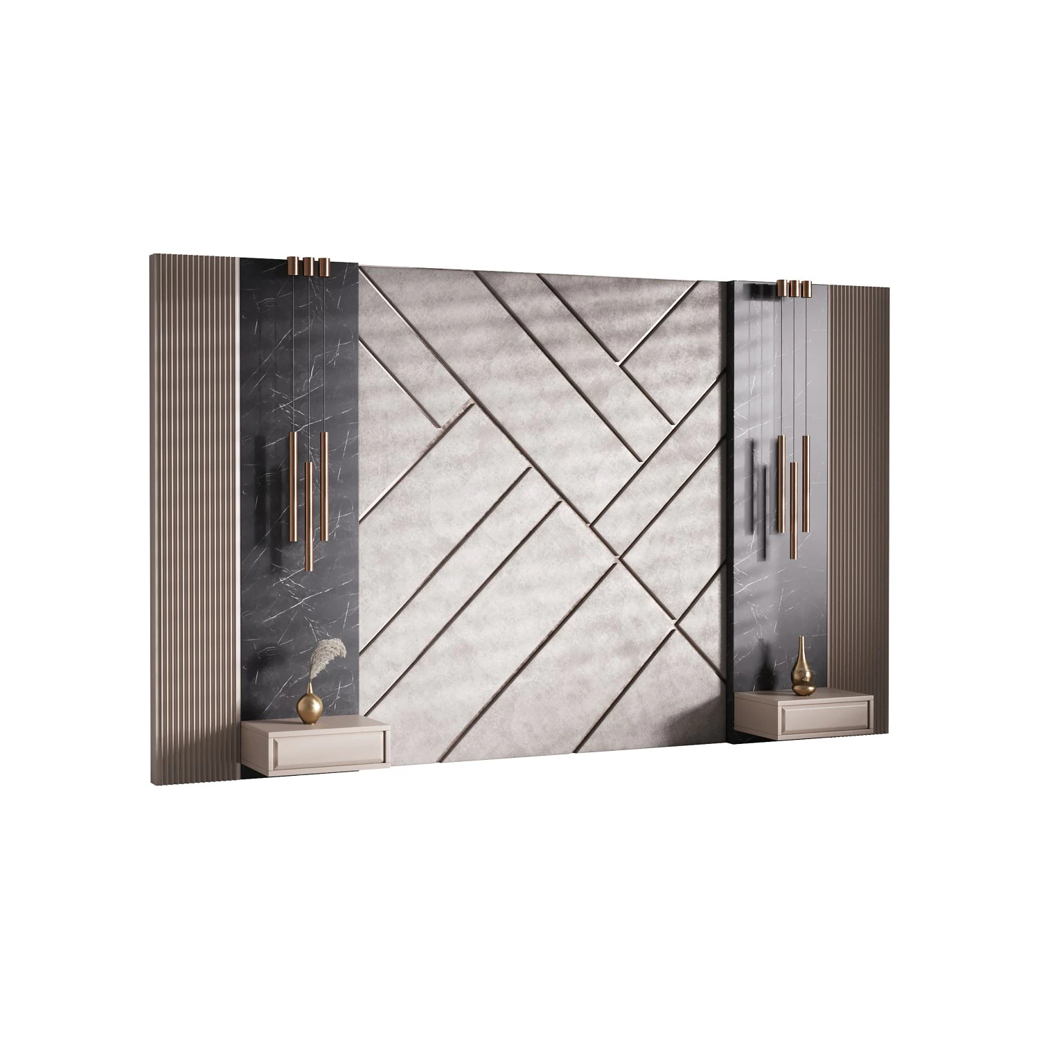 Decorative Wall panel 36 3D Model .c4d .max .obj .3ds .fbx .stl .blend 